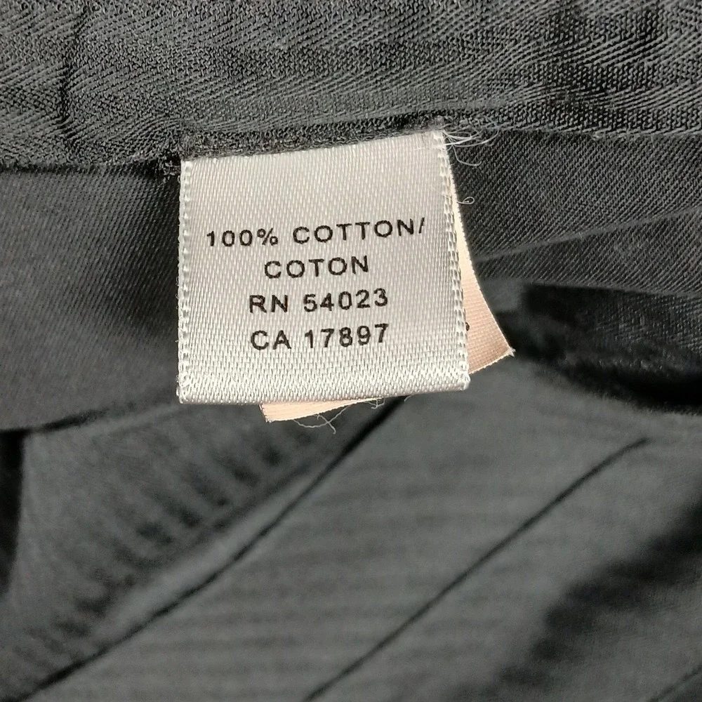 Banana Republic Dawson‎ Pants Mens 33x34 Black Cotton Flat Front